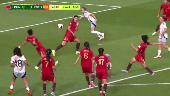 【集锦】小组第三出线!中国U20女足1-3西班牙U20女足